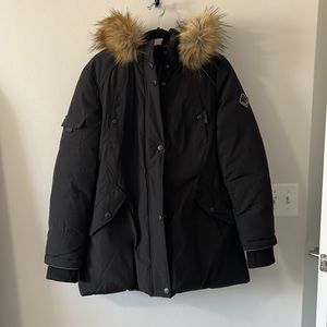Like New Alpine North Vegan Down Parka Puffer Jacket with Fur Hood